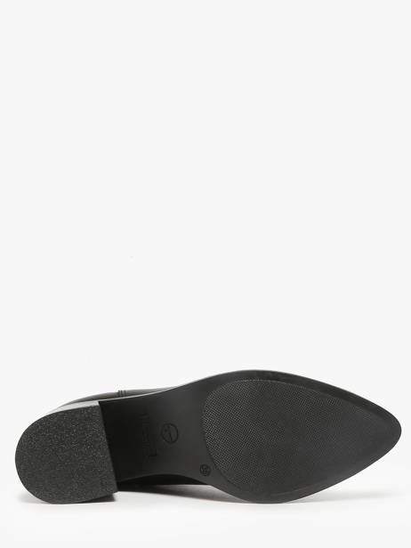 Enkellaarsjes Met Hak Uit Leder Tamaris Zwart accessoires 45 ander zicht 4