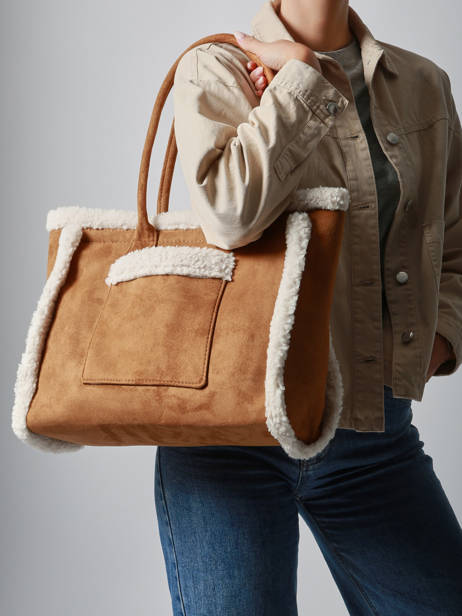 Schoudertas A4 Formaat Sheep David jones Bruin sheep CM7876 ander zicht 1