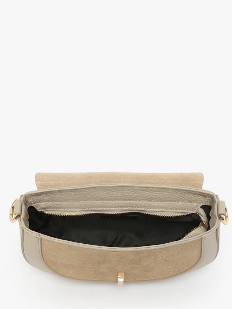 Cross Body Tas Velvet Caviar Leder Milano Beige velvet caviar VC25069 ander zicht 3