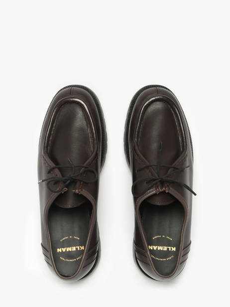 Derby Veterschoenen Uit Leder Kleman Bruin men PADROR ander zicht 4