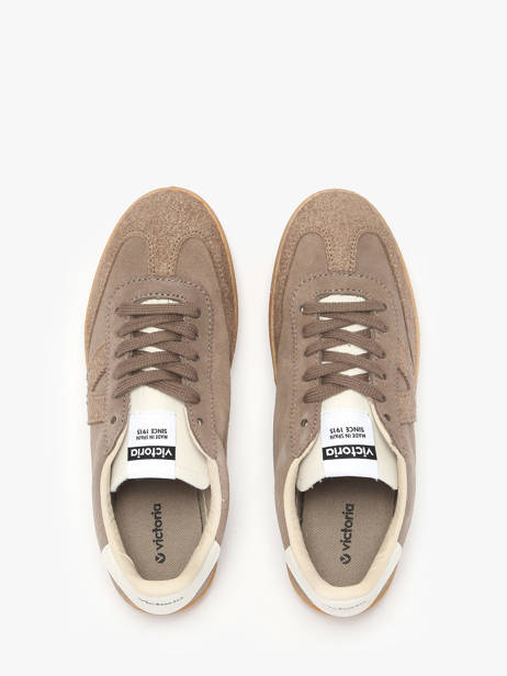 Sneakers Berlin Uit Leder Victoria Bruin accessoires 1126229 ander zicht 3