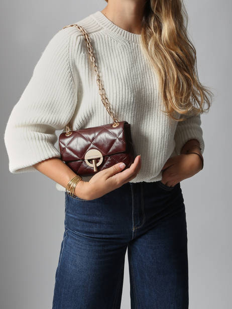 Cross Body Tas Nano Moon Leder Vanessa bruno Bruin moon 84V40326 ander zicht 1