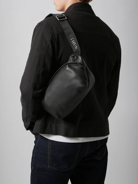 Belt Bag José Leder Arthur & aston Zwart thomas 5 ander zicht 1