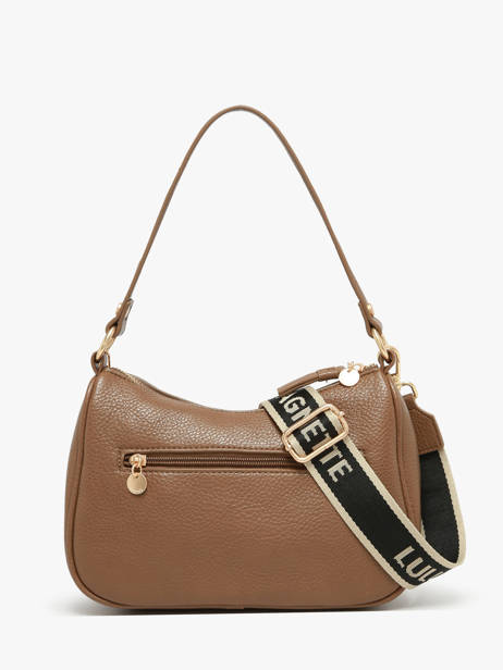 Schoudertas Pocket Lulu castagnette Bruin pocket ZAHYNA ander zicht 4