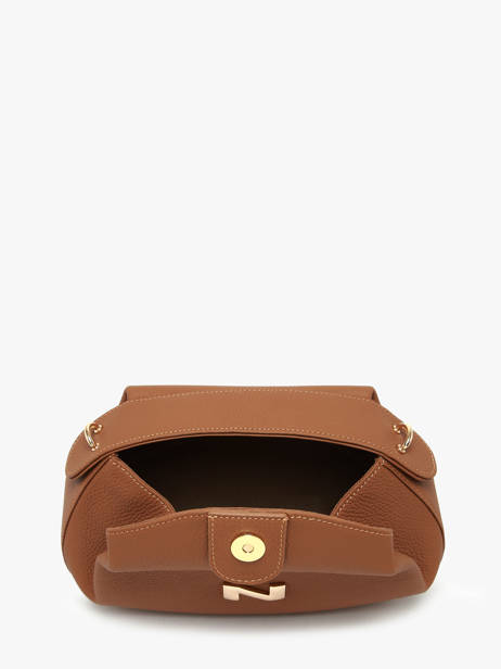 Cross Body Tas Nymphea Leder Nathan baume Bruin nymphea 2 ander zicht 3