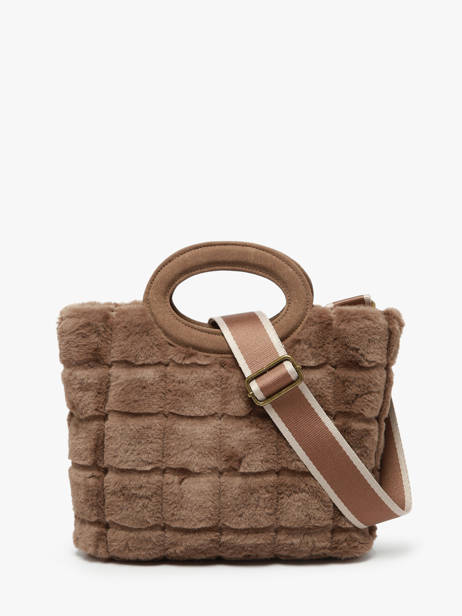 Schoudertas Quadri Le voyage en panier Bruin quadri AHP271 ander zicht 4