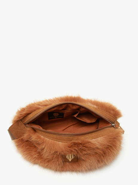 Cross Body Tas Doudou Bont Le voyage en panier Bruin doudou AHP261 ander zicht 4