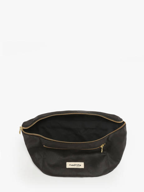 Belt Bag Orsel Waxed Rivedroite Zwart waxed ORSELWAX ander zicht 3