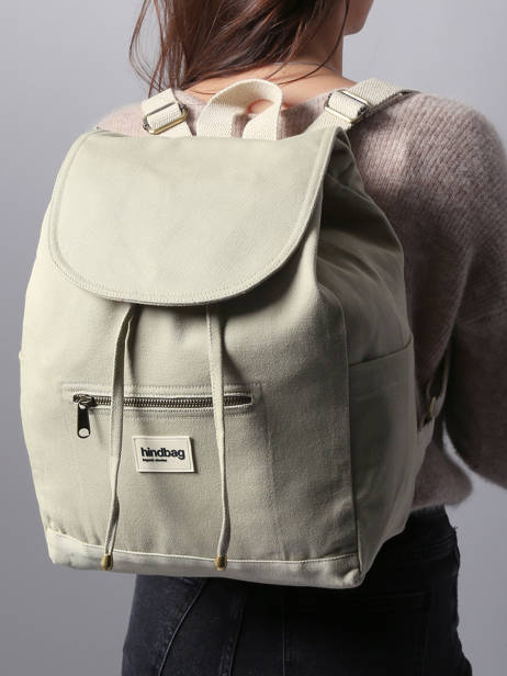 Rugzak Eliot Katoen Hindbag Groen best seller ELIOT ander zicht 1
