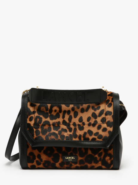 Cross Body Tas Ninon Léopard Leder Lancel Bruin ninon A13751