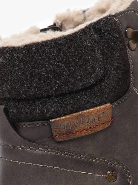 Enkellaarzen Mustang Bruin men M0131002 ander zicht 2