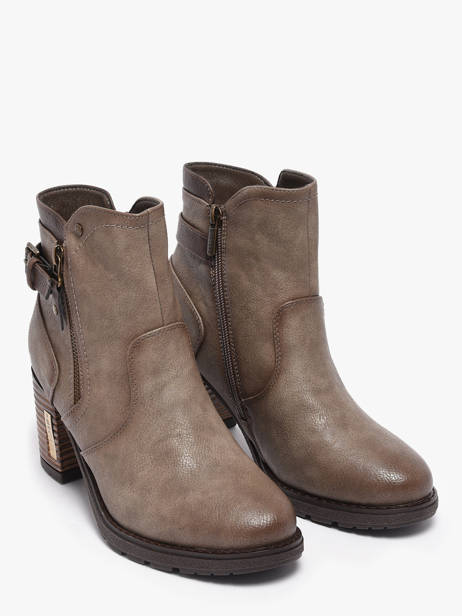 Enkellaarsjes Met Hak Mustang Grijs women M0182004 ander zicht 1