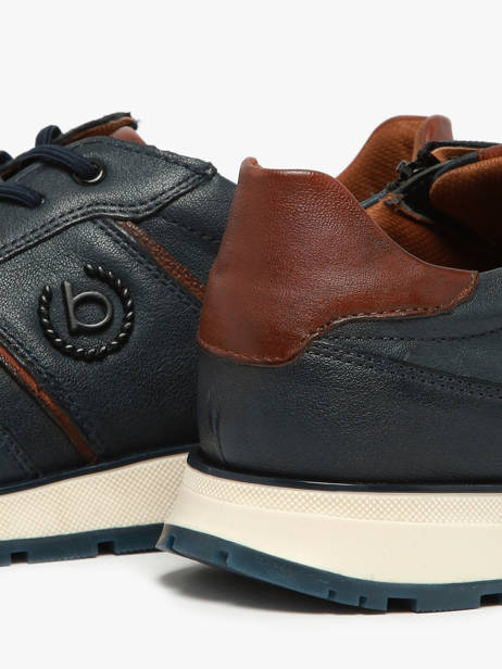 Sneakers Ivo Uit Leder Bugatti Blauw men 41004100 ander zicht 2