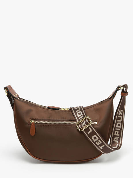 Cross Body Tas Jamie Nylon Ted lapidus Bruin jamie DU43503 ander zicht 4