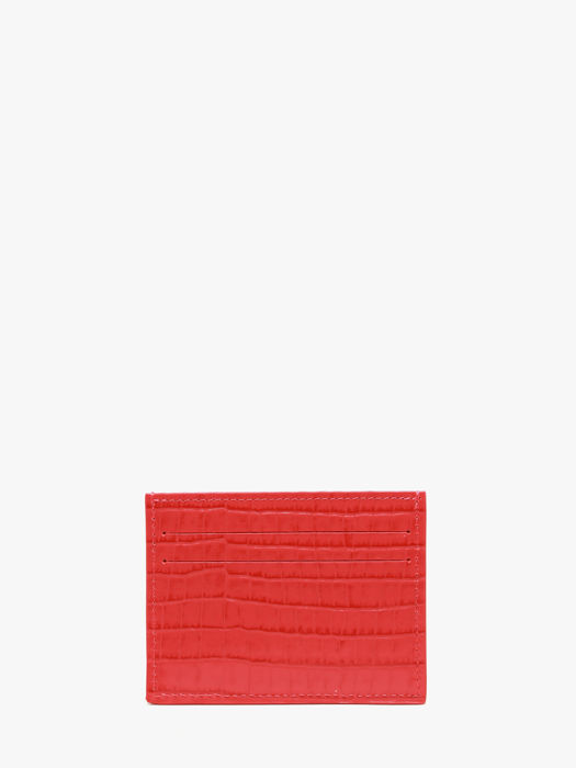 Longchamp Longchamp pocket croco Kredietkaarthouder Rood