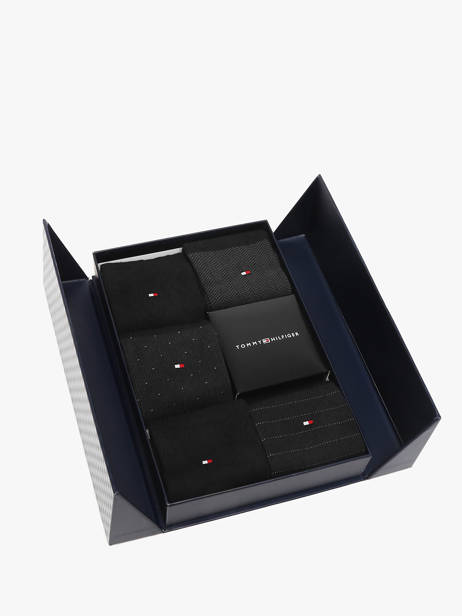 Herensokken 6 Paar Cadeaubox Tommy hilfiger Zwart socks 71235374 ander zicht 2