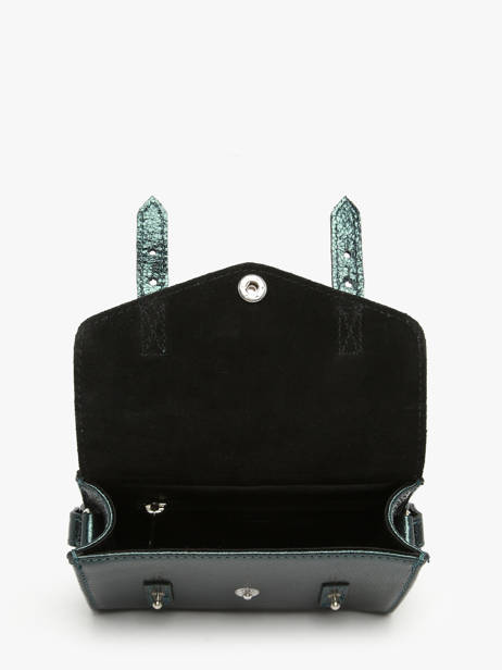 Cross Body Tas Mini Indispensable Minuit Leder Paul marius Groen minuit MINIMIN ander zicht 3