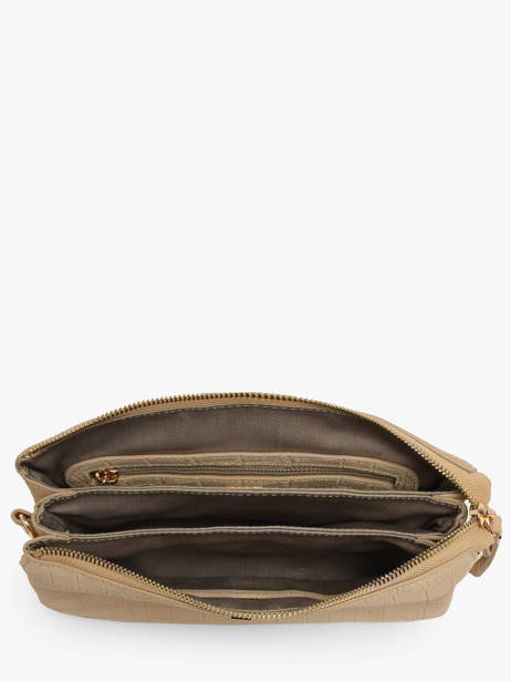 Cross Body Tas Equestre Croco Leder Etrier Beige equestre croco EECQ0143 ander zicht 3