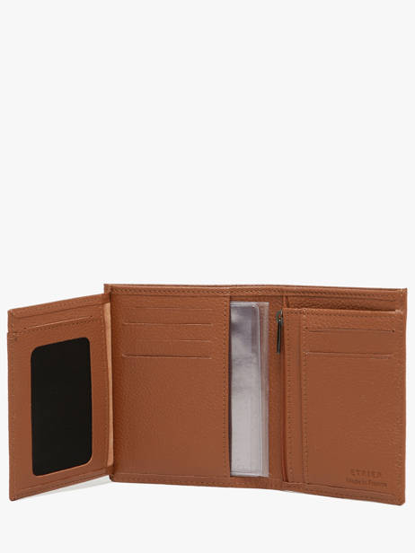 Portefeuille Met Portemonnee Leder Etrier Bruin madras EMAD5016 ander zicht 2