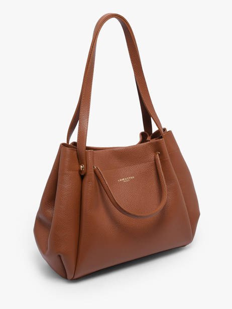 Schoudertas Foulonne Double Louisa Leder Lancaster Bruin foulonne double louisa 90 ander zicht 1