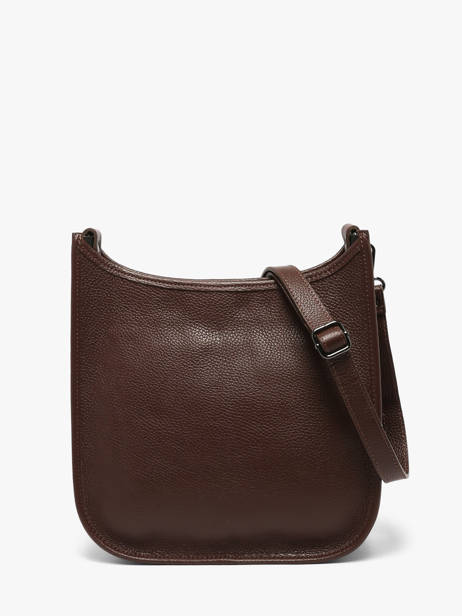 Cross Body Tas Caviar Leder Milano Bruin caviar CA25068 ander zicht 4