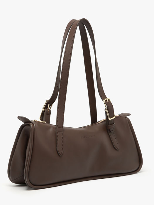 Longchamp Looong Schoudertas Bruin