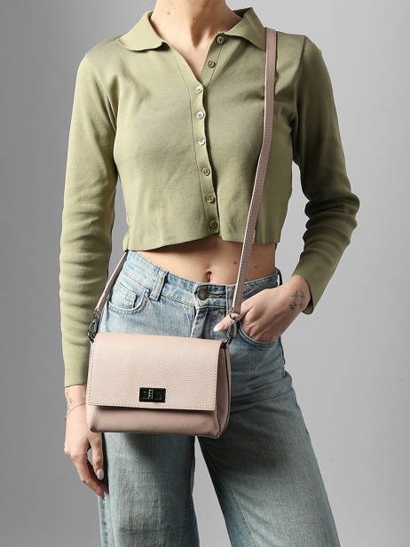 Cross Body Tas Caviar Leder Milano Beige caviar CA24061 ander zicht 1