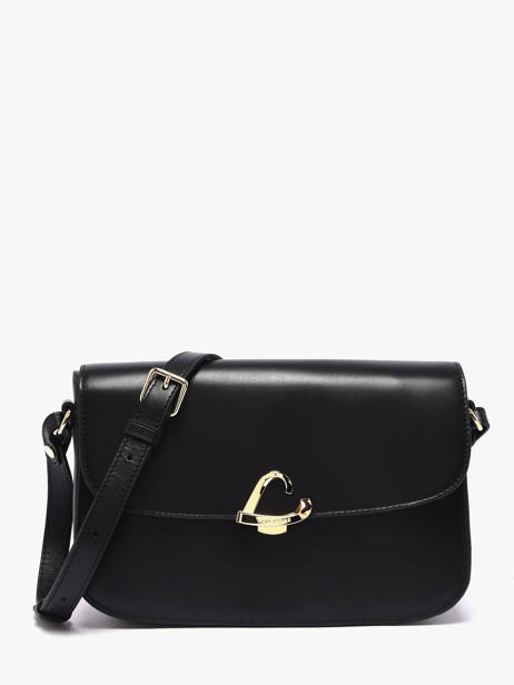 Cross Body Tas Paris Philos Leder Lancaster Zwart paris philos 82