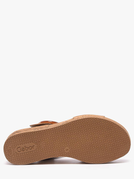 Sandalen Met Platformzool Uit Leder Gabor Bruin women 14 ander zicht 4