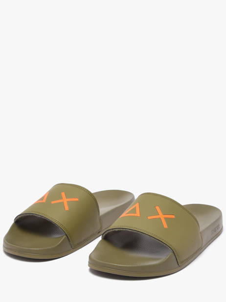 Slippers Sun68 Groen men X3611019 ander zicht 1