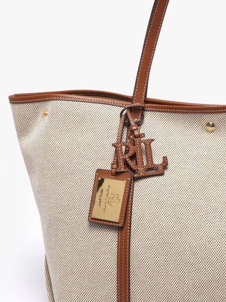 Schoudertas Emerie Canvas En Leder Lauren ralph lauren Beige emerie 31920062 ander zicht 5