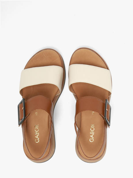 Sandalen Met Platformzool Uit Leder Gabor Bruin women 52 ander zicht 3