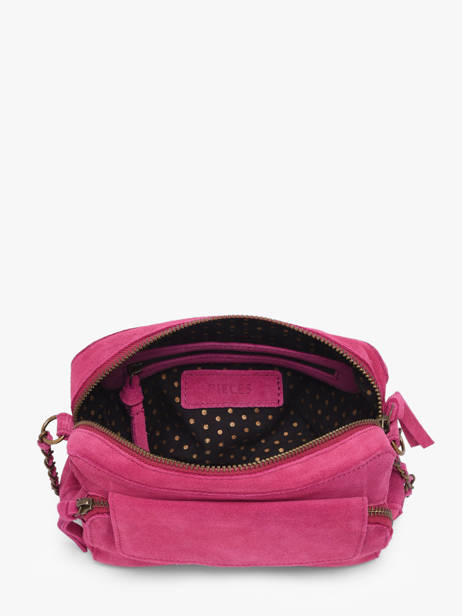 Cross Body Tas Naina Leder Pieces Roze naina 17100639 ander zicht 3