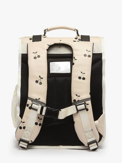 Rugzak 3 Compartimenten Cameleon Beige vintage north PBVWSD39 ander zicht 4