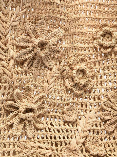 Schoudertas Cabas Raphia Raphia Vanessa bruno Beige cabas raphia 25V40890 ander zicht 2