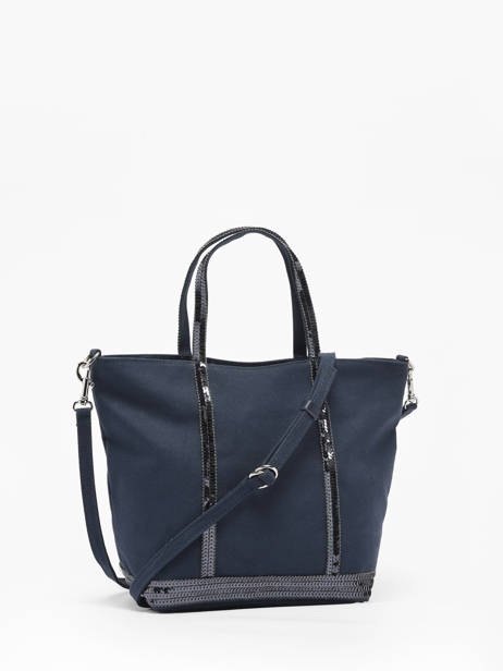 Handtas Le Cabas Pailletten Vanessa bruno Blauw cabas 1V40435 ander zicht 4